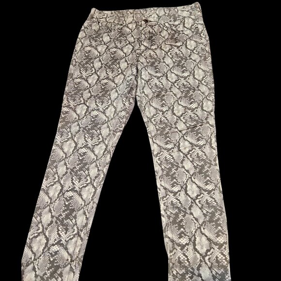 SEVEN Snakeskin Print Skinny Pants | Size 14 | Bold & Stylish - Picture 1 of 6